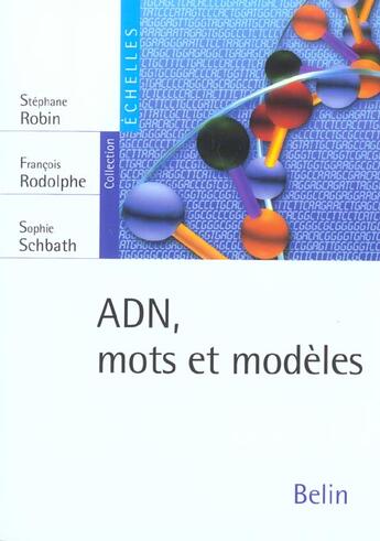 Couverture du livre « ADN, mots et modèles » de Stephane Robin et Francois Rodolphe et Sophie Schbath aux éditions Belin Education