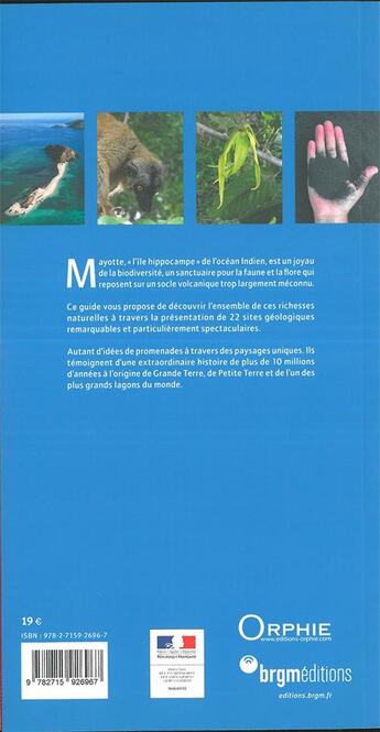 Couverture du livre « Curiosites geologiques de mayotte » de Pierrick Graviou aux éditions Brgm