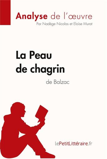 Couverture du livre « La Peau de chagrin d'Honoré de Balzac (Analyse de l'oeuvre) : Analyse complète et résumé détaillé de l'oeuvre » de Lepetitlitteraire aux éditions Lepetitlitteraire.fr