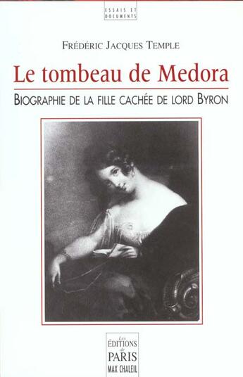 Couverture du livre « Le Tombeau De Medora » de Temple Frédéric Jacques aux éditions Paris