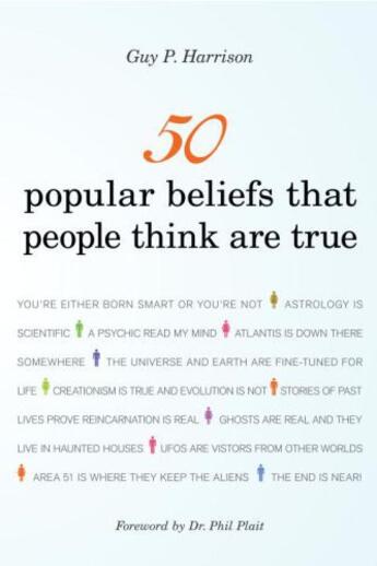 Couverture du livre « 50 Popular Beliefs That People Think Are True » de Harrison Guy P aux éditions Prometheus Books