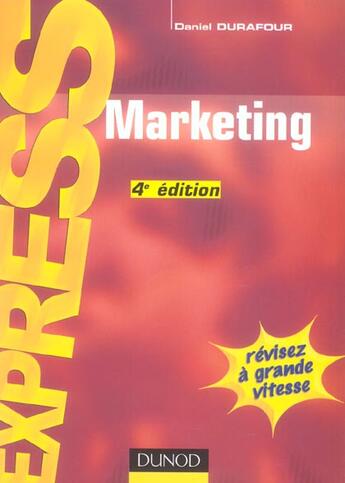 Couverture du livre « Marketing » de Daniel Durafour aux éditions Dunod