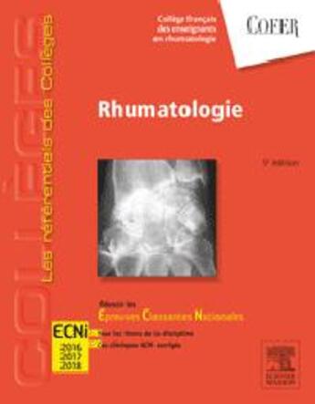 Couverture du livre « Rhumatologie (5e édition) » de  aux éditions Elsevier-masson