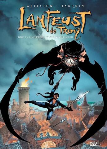 Couverture du livre « Lanfeust de Troy Tome 7 : les pétaures se cachent pour mourir » de Christophe Arleston et Didier Tarquin aux éditions Soleil