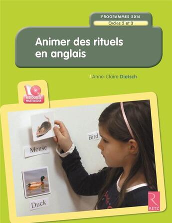 Couverture du livre « Animer des rituels en anglais ; + cd » de  aux éditions Retz