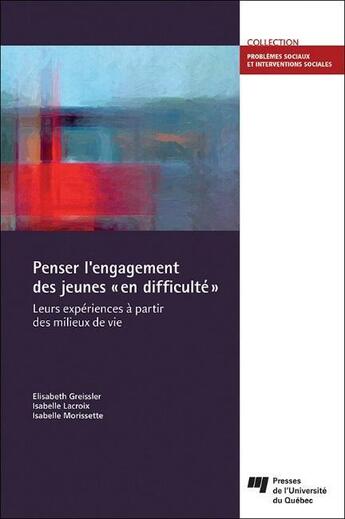 Couverture du livre « Penser l'engagement des jeunes 