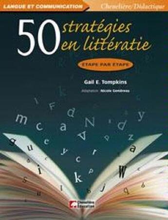 Couverture du livre « 50 STRATEGIES EN LITTERATIE » de Tompkins Gail E aux éditions Cheneliere Mcgraw-hill