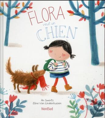 Couverture du livre « Flora veut un chien » de Van Lindenhuize aux éditions Mijade