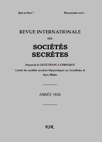 Couverture du livre « R.I.S.S. grise 1939 » de Ernest Jouin aux éditions Saint-remi