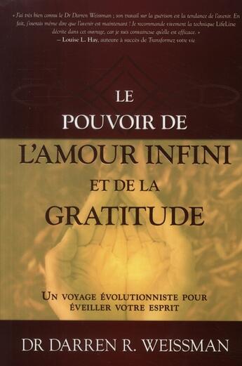 Couverture du livre « Le pouvoir de l'amour infini et de la gratitude » de Weissman Darren R. aux éditions Ada