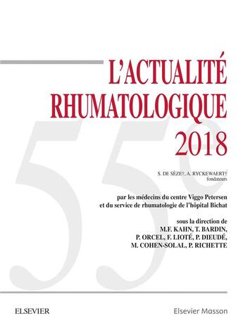 Couverture du livre « L'actualité rhumatologique (édition 2018) » de Marcel-Francis Kahn aux éditions Elsevier-masson