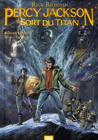 Couverture du livre « Percy Jackson Tome 3 ; le sort du Titan » de Rick Riordan et Attila Futaki et Robert Venditti aux éditions Glenat