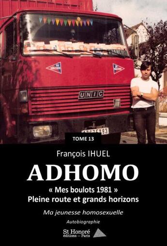 Couverture du livre « Adhomo 13 » de Francois Ihuel aux éditions Saint Honore Editions