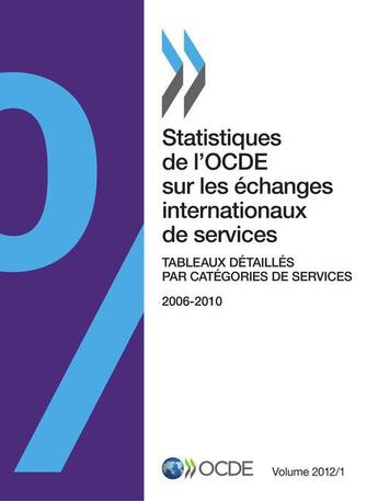 Couverture du livre « Statistiques de l'OCDE sur les échanges internationaux de services, Volume 2012 Numéro 1 » de  aux éditions Ocde