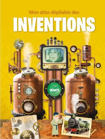 Couverture du livre « Mon atlas dépliable des inventions » de  aux éditions Yoyo Books