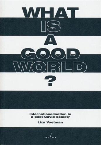 Couverture du livre « Liza Voetman : what is a good world » de Liza Voetman aux éditions Ape Art Paper