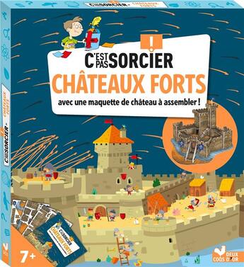 Couverture du livre « C'est pas sorcier ; chateaux forts ; avec une maquette de château à assembler ! » de  aux éditions Deux Coqs D'or