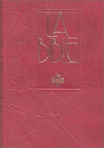 Couverture du livre « Bible francais courant sans notes - avec dc - format miniature - vinyle bordeaux souple » de  aux éditions Bibli'o