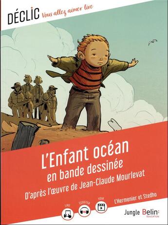 Couverture du livre « L'enfant océan en bande dessinee, d'apres l'oeuvre de Jean-Claude Mourlevat » de Jean-Claude Mourlevat aux éditions Belin Education