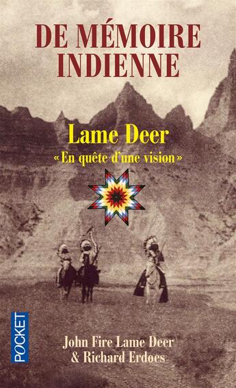 Couverture du livre « De mémoire indienne » de Richard Erdoes et John Fire Lame Deer aux éditions Pocket