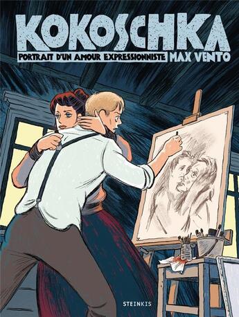 Couverture du livre « Kokoschka, portrait d'un amour expressionniste » de Max Vento aux éditions Steinkis