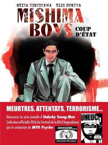 Couverture du livre « Mishima boys, coup d'Etat Tome 1 » de Eiji Otsuka et Seira Nishikawa aux éditions Akata