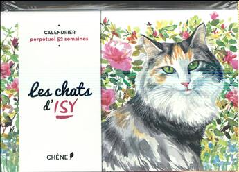 Couverture du livre « Calendrier perpétuel les chats d'Isy » de Isy Ochoa aux éditions Chene