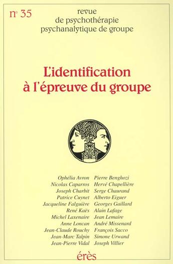 Couverture du livre « Rppg 35 - identification a l'epreuve du groupe » de  aux éditions Eres