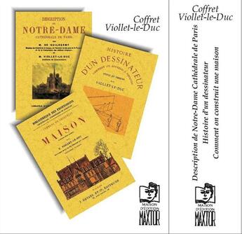 Couverture du livre « Coffret Viollet-le-Duc » de  aux éditions Maxtor