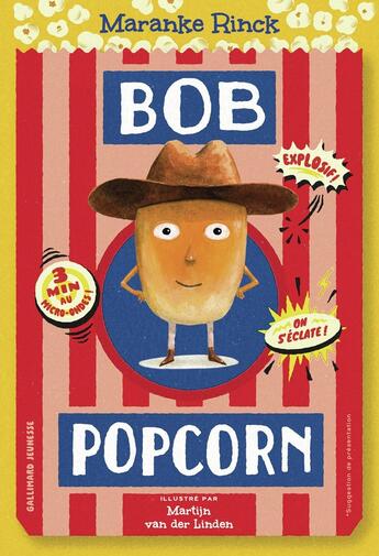 Couverture du livre « Bob Popcorn » de Rinck Maranke et Martjin Van Der Linden aux éditions Gallimard-jeunesse