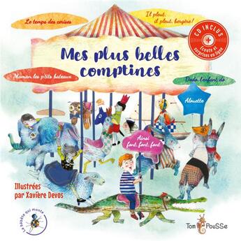 Couverture du livre « Mes plus belles comptines » de Xaviere Devos aux éditions Tom Pousse