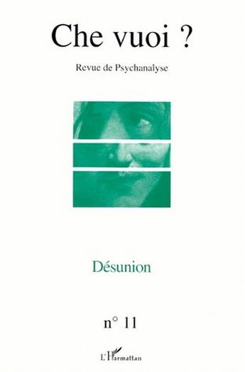 Couverture du livre « Désunion » de  aux éditions L'harmattan