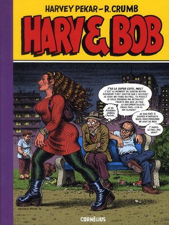 Couverture du livre « Harv'n Bob » de Harvey Pekar et Robert Crumb aux éditions Cornelius