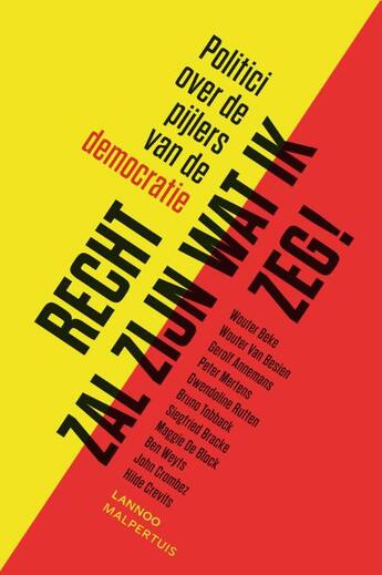 Couverture du livre « Recht zal zijn wat ik zeg » de Wouter Beke aux éditions Terra - Lannoo, Uitgeverij