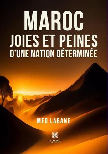 Couverture du livre « Maroc - joies et peines d une nation determinee » de Med Labane aux éditions Le Lys Bleu