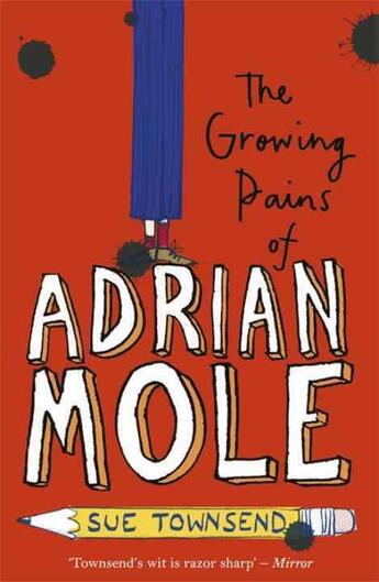 Couverture du livre « The growing pains of adrian mole » de Sue Townsend aux éditions Children Pbs