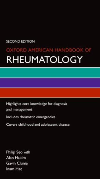 Couverture du livre « Oxford American Handbook of Rheumatology » de Seo Philip aux éditions Oxford University Press Usa