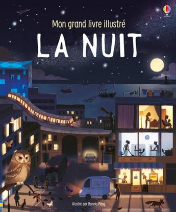 Couverture du livre « MON GRAND LIVRE ILLUSTRE ; la nuit » de Laura Cowan et Bonnie Pang aux éditions Usborne