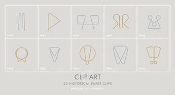 Couverture du livre « Clip art 20 historical paper clips » de Present & Correct aux éditions Princeton Architectural