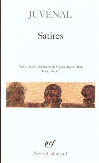 Couverture du livre « Satires » de Juvenal aux éditions Gallimard