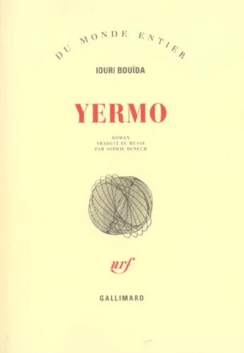 Couverture du livre « Yermo » de Iouri Bouida aux éditions Gallimard