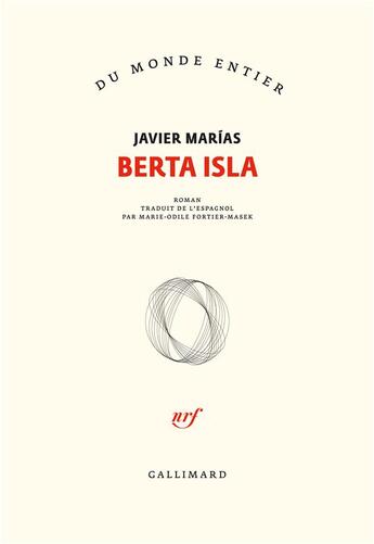 Couverture du livre « Berta Isla » de Javier Marias aux éditions Gallimard