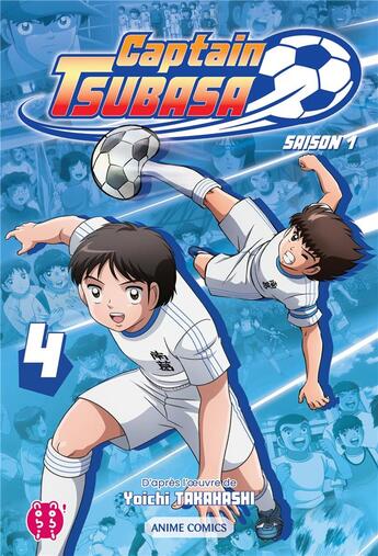 Couverture du livre « Captain Tsubasa Tome 4 » de Yoichi Takahashi aux éditions Nobi Nobi