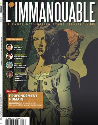 Couverture du livre « L'immanquable n.103 : profondément humain » de L'Immanquable aux éditions Dbd