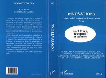 Couverture du livre « Karl marx, le capital et sa » de  aux éditions L'harmattan