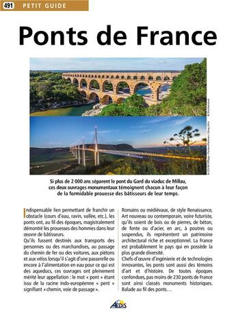 Couverture du livre « Ponts de France » de  aux éditions Aedis