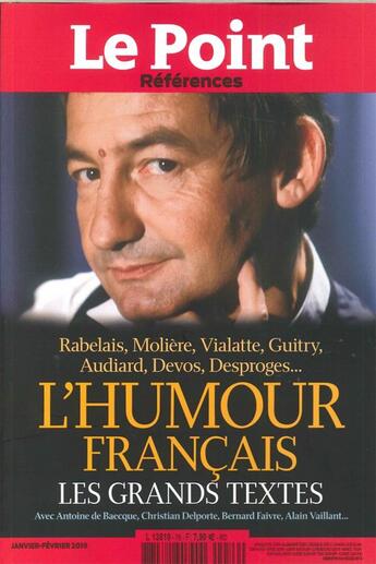 Couverture du livre « Le point references n 76 l'humour francais - janvier 2019 » de  aux éditions Le Point