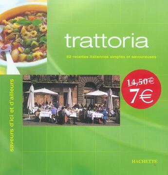 Couverture du livre « Trattorias » de Isabelle Sensi aux éditions Hachette Pratique