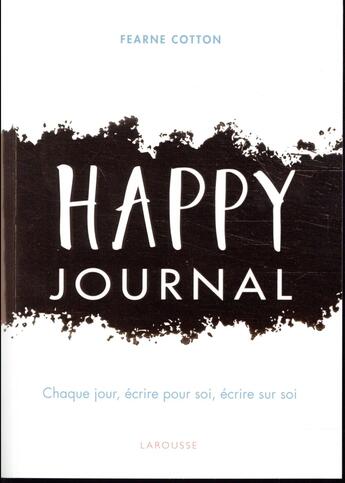 Couverture du livre « Happy journal » de Cotton Fearne aux éditions Larousse