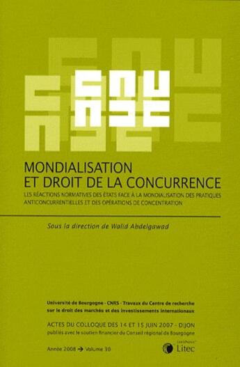 Couverture du livre « Mondialisation et droit de la concurrence » de  aux éditions Lexisnexis